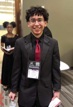 Saturday, Joseph Rodriguez took the stage with the Small School TMEA All-State Choir. In January Rodriguez auditioned for the All-State Choir and qualified as sixth chair.