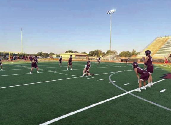 The Hereford Whitefaces started football practice Monday morning along with other teams in the State of Texas. (Courtesy photos)