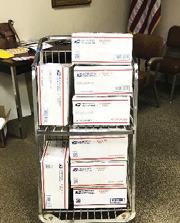 Fourteen boxes were packed and mailed