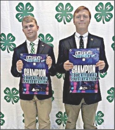 J&amp;J ADVANCING--Brothers Johan and Josef Grotegut are advancing to state in Promoting 4-H.