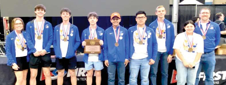 Nazareth Robotics competed for three days in the State UIL and FTC State Robotics contests this past weekend. They brought a Bronze in the UIL 1-4A division. In the FTC statewide event, Tesla Division, the Naz ranked 6th in qualifiers and were selected 4thseed for the semifinals where their season came to an end.