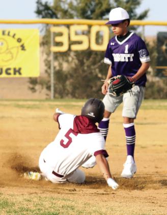 David Abeyta slides in safe at 2nd