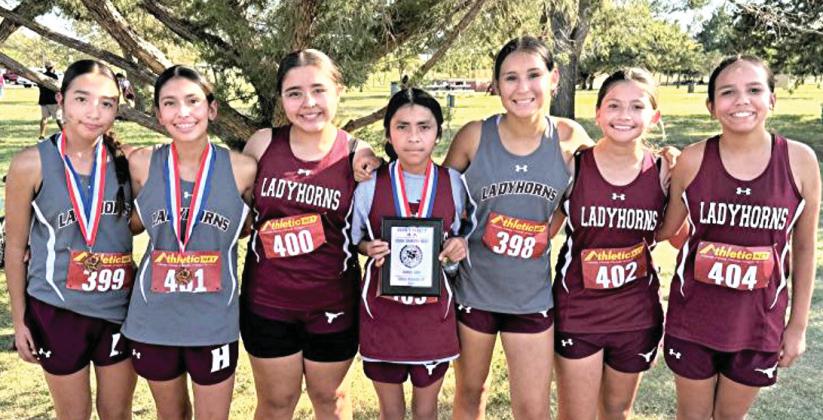 Hart Junior High Cross Country runners finished their season with great success. The girls team finished second in district. Team members are Lexi Cisneros, MIa Longoria, Savannah Corrales, Mairany Florentino, Sadie Carrasco, Janeth Morales, and Camila Perez. Individual medalists for the girls were Lexi Cisneros, 3rd Place; Mia Longoria, 6th Place, and Mairany Florentino, 7th place. Coaches for the XC teams are Cailin Neudorf and Corie Longoria.
