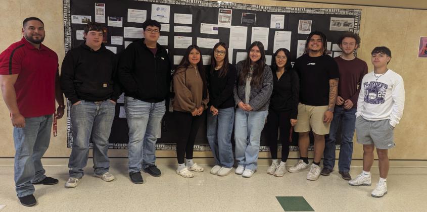 Lincoln Tech Representative Michael Baeza, Kade Simpson, Israel Rivera, Ana Rosales, Chloe Cosneros, Ivon Perez, Angelina Montalvo, Ga'Quorie Chatham, Rylan Snitker, and Dallas Starkey.
