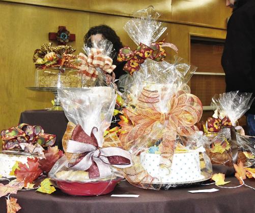 WHAT A SELECTION!--This photo from the Samaritan Hospice Dessert Auction in 2024 shows the variety of selections that can be expected at the 15th annual Auction to be held the evening of November 25 in the Kings Manor Lamar Room.