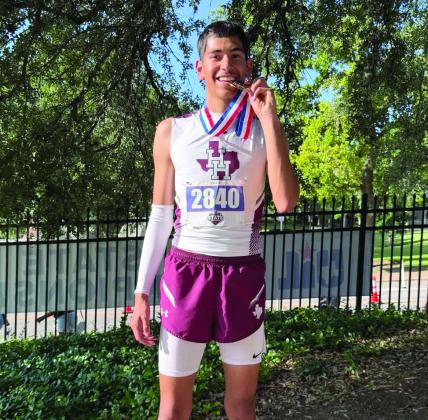 took state bronze at the UIL State Track and Field Championships Thursday in Austin with a time of 13.89-seconds.