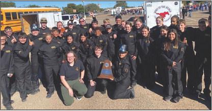 The Happy Band competed in the UIL Regional Marching Contest and advanced to State