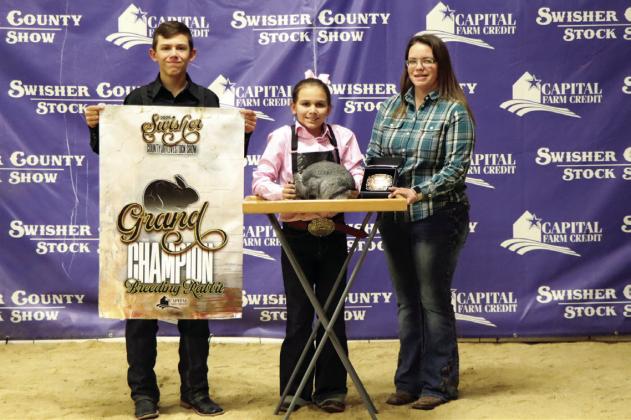 Grand Champion Breeding Rabbit - Whitlee Wheeler Courtesy Photo by Avary Wesley