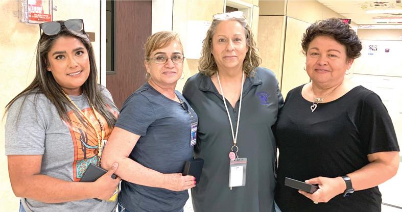 15 DISD 15-year Award (left to right) - Julia Quintana, Yolanda Medina, Dawn Bell and Betty Hernandez. Not shown, Biviana Alonso.
