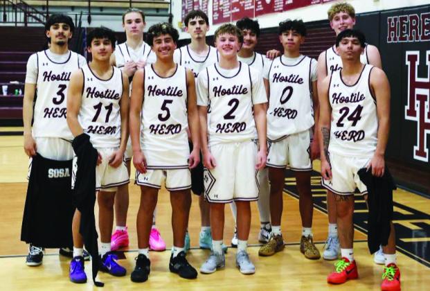 TWO IN A ROW-The Hereford Whitefaces won their second district game in a row Tuesday night at home against Borger.