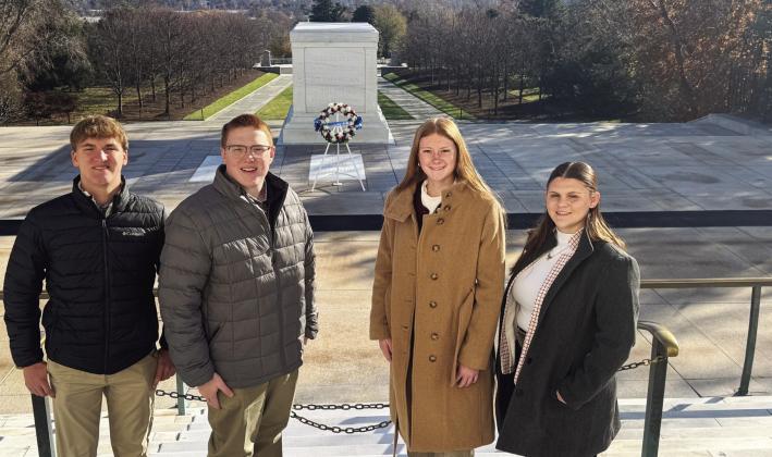 Lynnlea Johnson was selected as one of the people to lay the wreath at the Tomb of the Unknown Soldier at Arlington National Cemetery. Courtesy photo