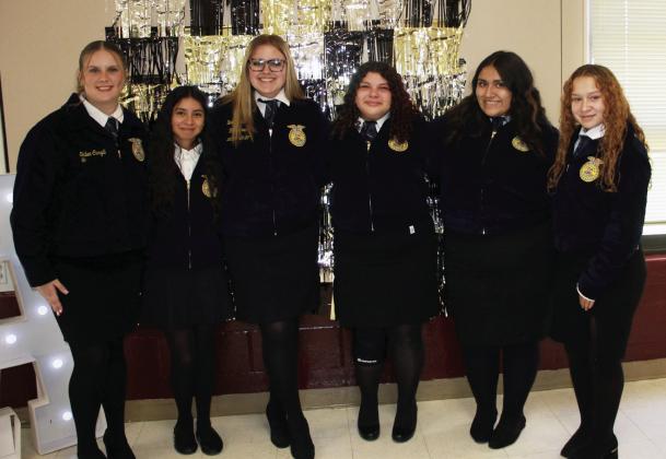 The 2026-2027officer team Bailey Acker, Alezah Flores, Yoslaydy Briones, Mattalee Alvarez, Evelynn Garcia, and Skilee Cargill