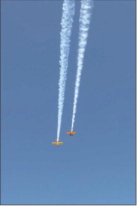 The Parade began with a fly over provided by Mark Britain and Doug Evans