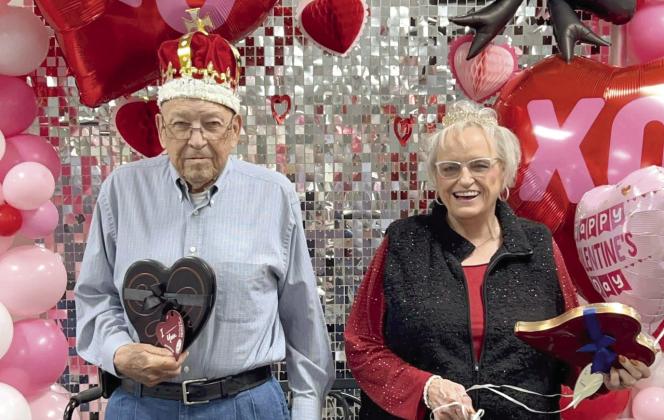 Phil Shook and Sammie Schumacher were named Hereford Senior Citizens Association 2026 King and Queen last week.