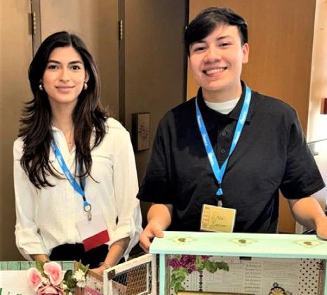 Dimmitt FCCLA Emily Aguirre, and Drew Garcia placed first with their Repurpose and Redesign Level 3 project at the Region 1 Leadership Conference in Lubbock on March 6-8.