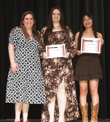 Band Booster Scholarship presented by Jamie Klein - Avary Wesley and Scarlett Chavez