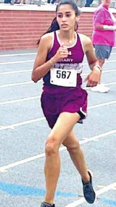 Hart’s Paizlie Reyna Mata led her team at the Borger Cross Country Invitational this past weekend.