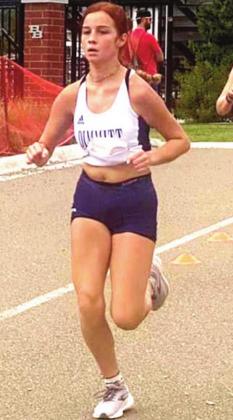 Dimmitt’s Tessa Gomez was the top Bobbies runner at the Borger XC Invitational.