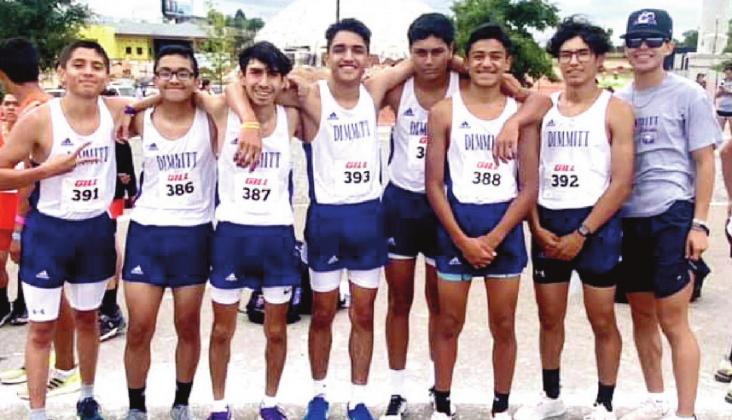 Dimmitt Bobcats varsity cross country at Borger.