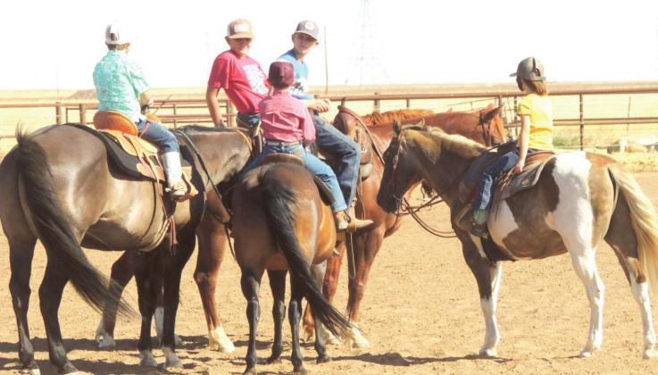 Youth gained news skills at the Castro County 4-H Horsemanship Clinic on Tuesday taught by the TTU Ranch Horse Team.