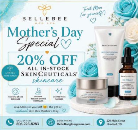 This week’s Deaf Smith County Chamber of Commerce Member Spotlight is on Bellebee, located in downtown Hereford. Bellebee and several other retailers in downtown Hereford have many Mother’s Day specials to discover. Be sure and shop local!