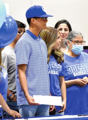 DHS Julius Carpio signed to Odessa College where he will continue playing baseball.