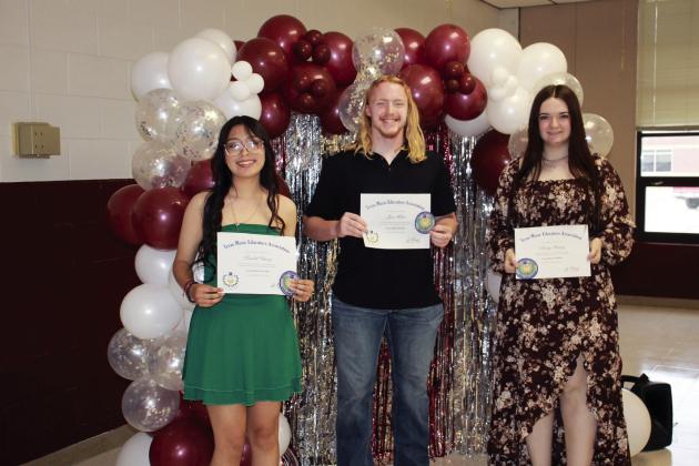 Texas Music Scholar Award: Scarlett Chavez, Jace Miller, and Avary Wesley.