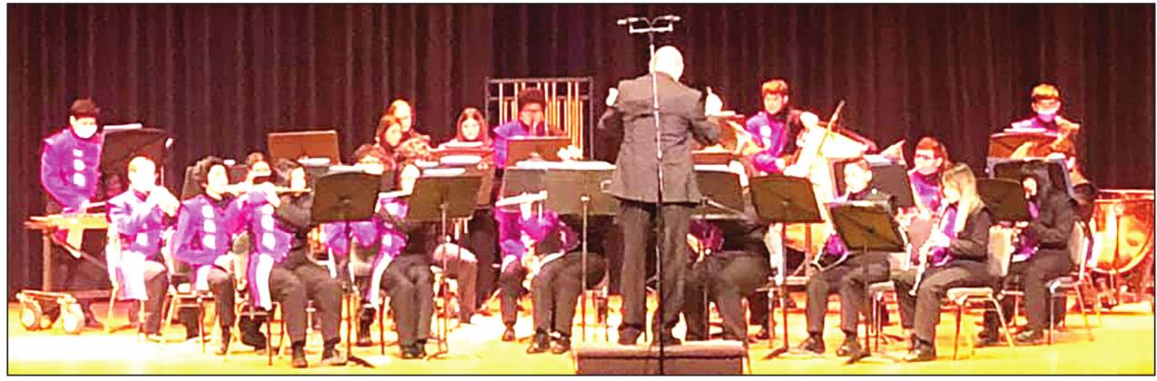 Dimmitt Bobcats Band performing led by Band Director John Zalman.