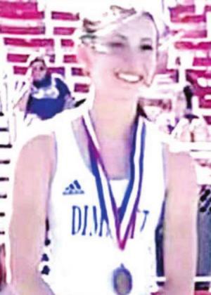 DHS Audrey Wooten placed third in pole vault and is headed to compete at Regionals.