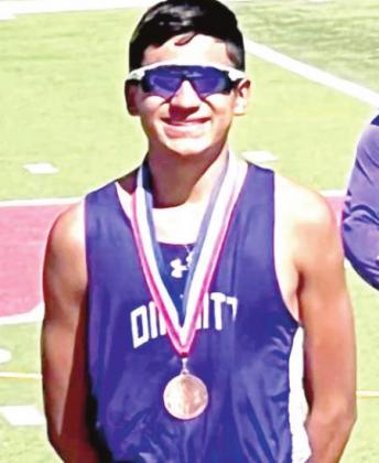 DHS Azariah Gonzales is headed to Regionals after placing third in the 1600- and 3200-meter runs.