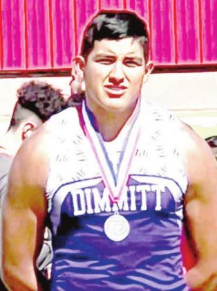 DHS Gerardo Gonzalez placed second in shot put and will be competing in the Regional meet.