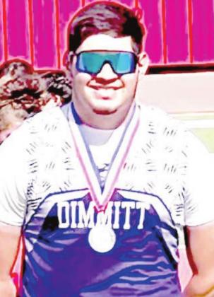 DHS Raul Cadena placed second in the discus throw at the Area meet and is headed for Regionals.
