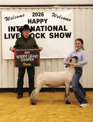 Reserve Grand Champion Sheep - Bristal Hix Photo by Avary Wesley