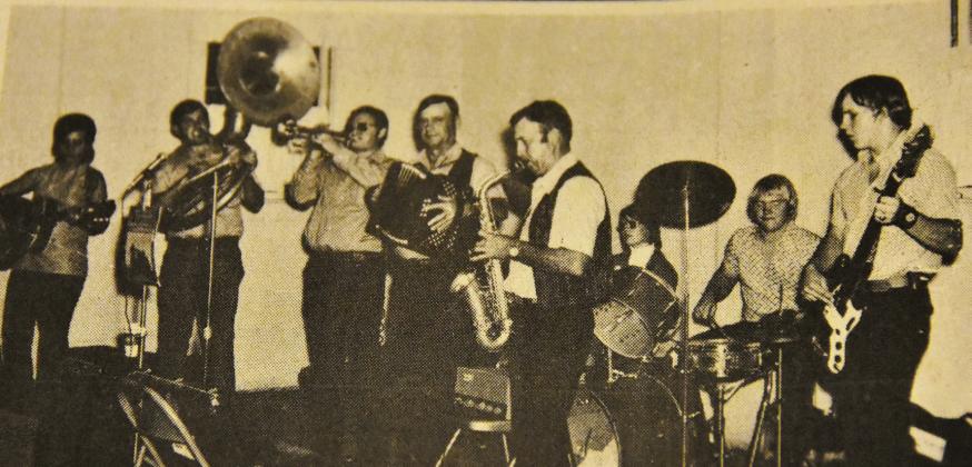 'OOMPAH' SOUND-- The Havlak “oompah” Polka Band was brought in from Rowena, Texas to perform at the first couple of Nazareth German Festivals in 1973 and 1974 and stirred the crowd in attendance to dance.