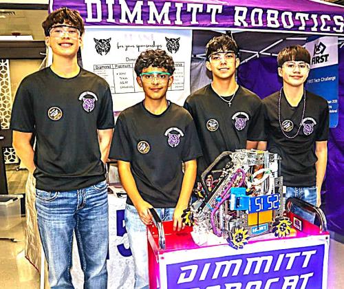 Dimmitt 15152 went 2-3 in the prelims. Team members include Rudy Fuentes, Yandel Sanchez, Baylor Navarro and Diego Duenes.