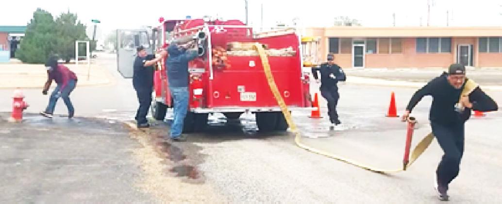 How much fun is this!! The Castro County VFD firefighters had their first practices this past weekend for the Pumper Team races with, as their Facebook post said, “Some dry runs, some runs with water. Some bad runs, some good runs.” The date of the races will be announced and likely be in early May. Visit their Facebook page to see a video of practice.
