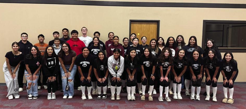 Wednesday, athletes from the Lady Whiteface Softball Team and from the Hereford Golf Teams helped pack almost 800 snack paks for Spring Break.