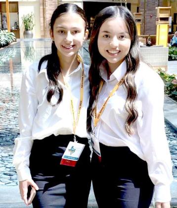 DHS FCCLA students Clarissa Medina and Melanie Esqueda placed fifth in the state out of more than 20 teams for Toys That Teach.