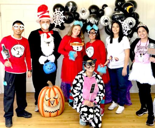 Dimmitt Dental got into the Halloween spirit on Tuesday, with Dr. Jacob Woods and his whole staff decking out in costumes and offering up spooky cupcakes for treats.
