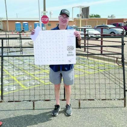 Congratulations to Jason Cantrell, who was the winner of the Cow Patty Bingo at the 2025 Castro County Fair/Harvest Days.