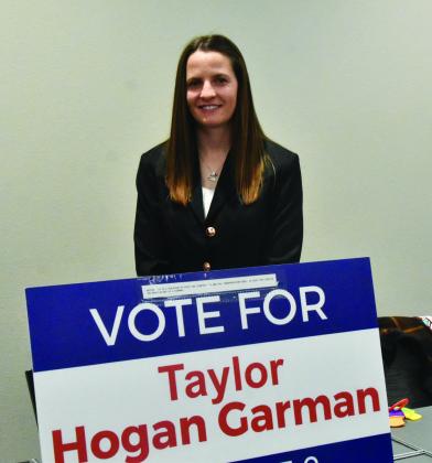 TAYLOR HOGAN GARMAN--Challenger for Precinct 2 County Commissioner (Photo by Jim Steiert)
