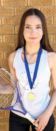DMS Lissa Villegas placed first in girls singles.