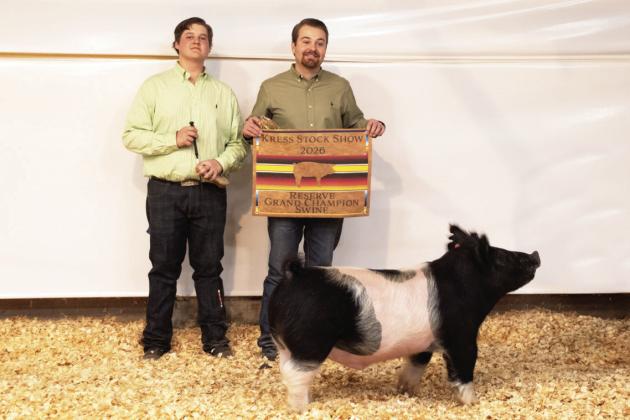 Reserve Grand Champion Swine - Tripp Runnels