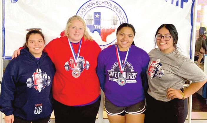 Dimmitt High School was well represented at the THSWPA State Championships this past weekend, bringing home two medals and placing seventh as a team. State qualifiers were Yazmin Barron, Allysun Jones, Na’khiyah Porras and Kimberly Solis.