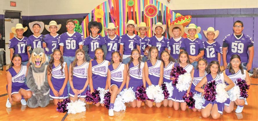 Dimmitt Middle School students, athletes and cheerleaders celebrated at a Hispanic Heritage Pep Rally last Thursday.