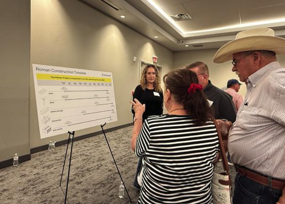 Hundreds of community members gathered at the Hereford Civic Center Tuesday, July 14 to visit with Google and Intersect Energy representatives about the ongoing data center being built in Deaf Smith County. (Brand photos)