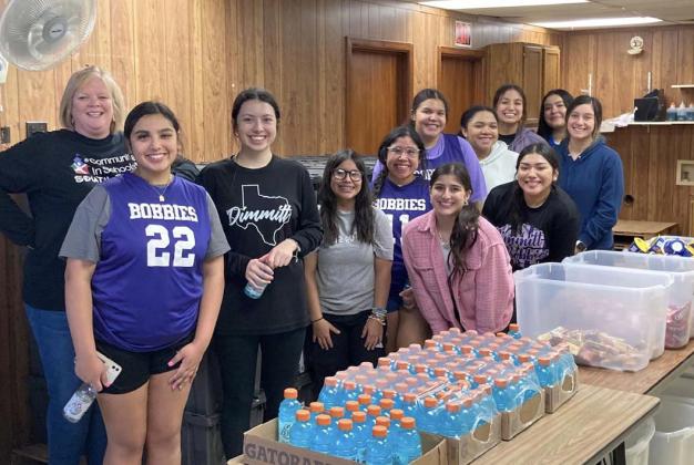 The Dimmitt Bobbies pitched in to help pack Snack Pak 4 Kids this past Monday evening under the watchful eye of Kendra Cantrell. The Bobbies are among various school, civic and church groups in Dimmitt who help pack for the program.