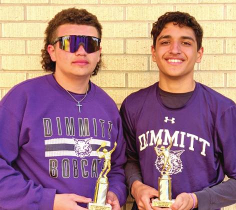 DHS Gammy Vazquez and Eduardo Peralta placed 2nd in boys doubles at the Amarillo Tennis Meet.