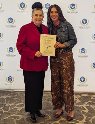 Judicial academy honors county judge for commitment to excellence