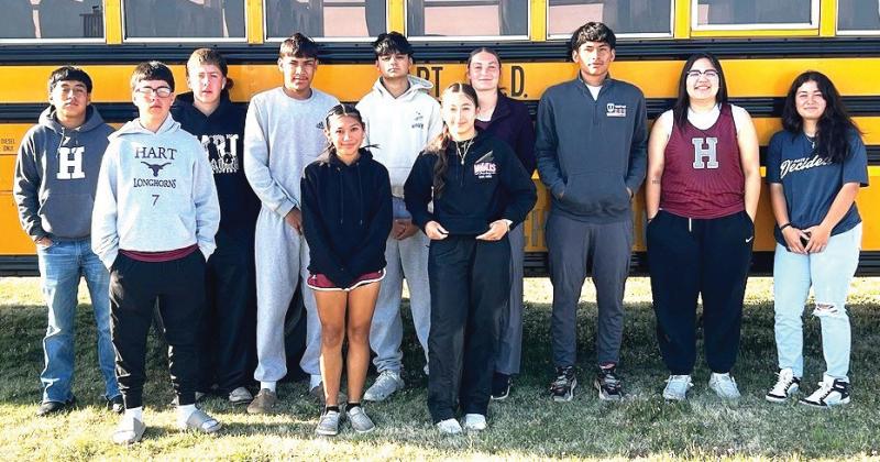 The Hart High School Track Team competed at the Area Track Meet on Thursday in Vega.